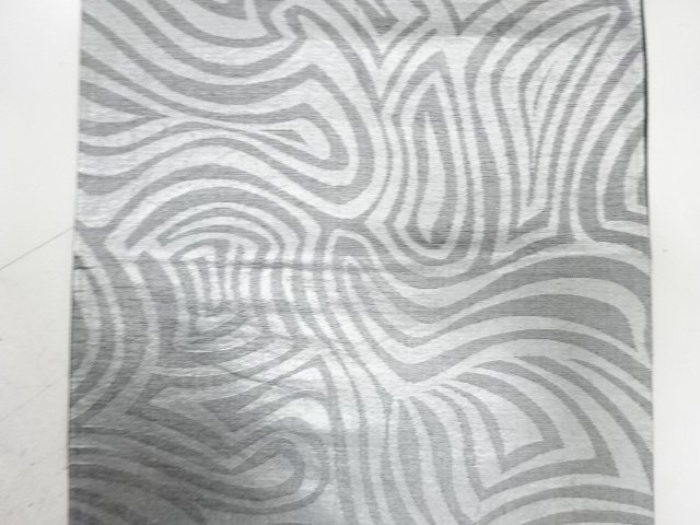  変わり木目模様織り出し　袋帯